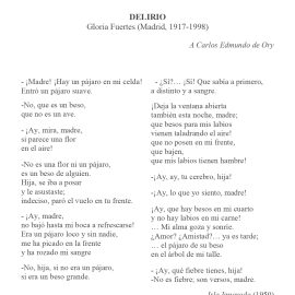 N.º 7C «Delirio» de Gloria Fuertes