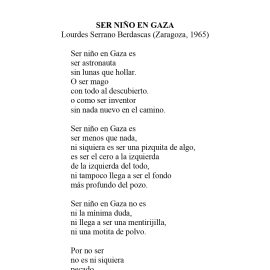 N.º 16B «Ser niño en Gaza» de Lourdes Serrano Berdascas 