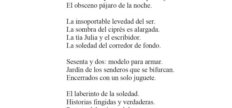 N.º 10B «Soneto libresco» de Rafael Marín Pérez