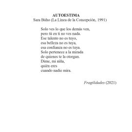 N .º 1B «Autoestima» de Sara Búho