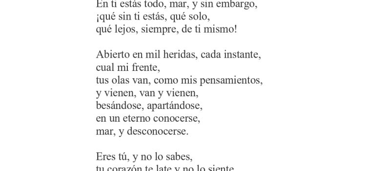 N .º 1F «Soledad» de Juan Ramón Jiménez