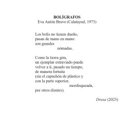 N.º 2E «Bolígrafos» de Eva Antón