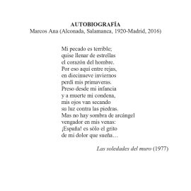 N.º 4A «Autobiografía» de Marcos Ana