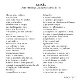 N.º 4C «Elegía» de Juan Francisco Gallego