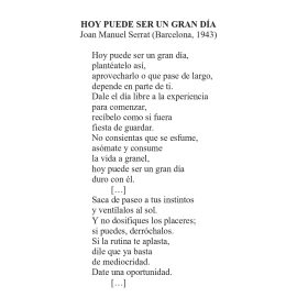 N.º 16D «Hoy puede ser un gran día» de Joan Manuel Serrat